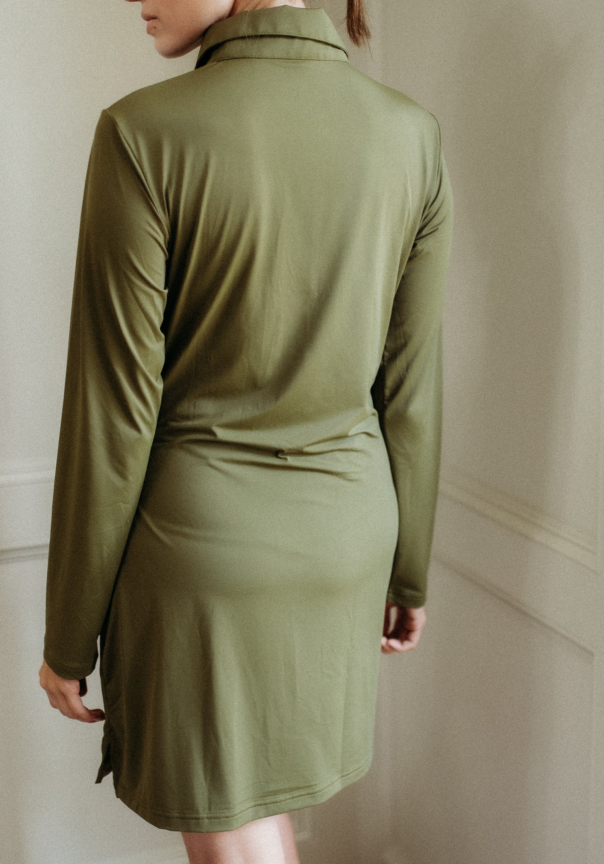 The Polo Dress - Olive Green SunScarletUPF The Polo Dress - Olive Green SunScarletUPF