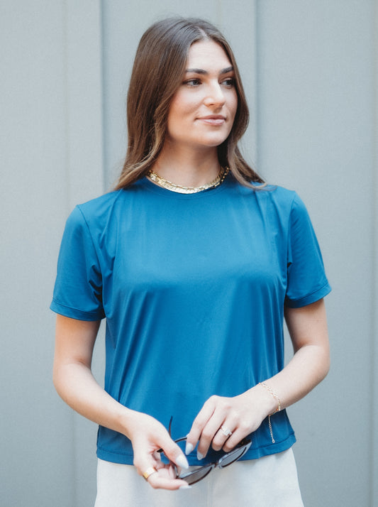 Short Sleeve T-shirt Aegean Blue