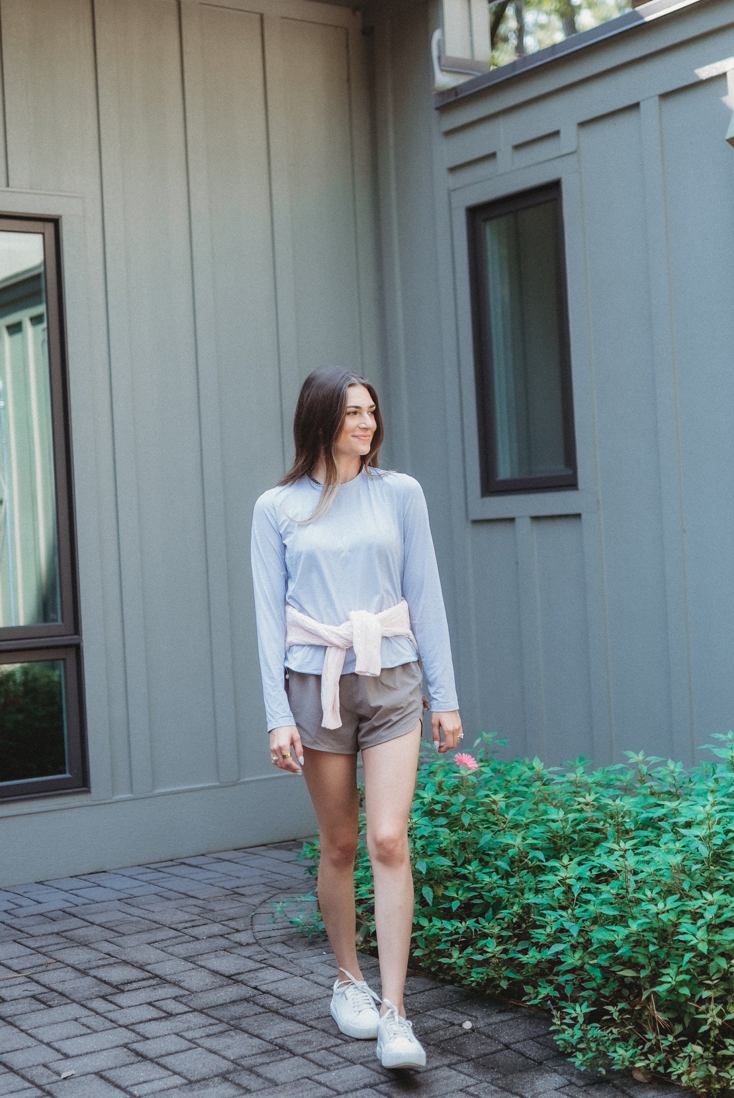 The Perfect Crop Shirt - Light Blue